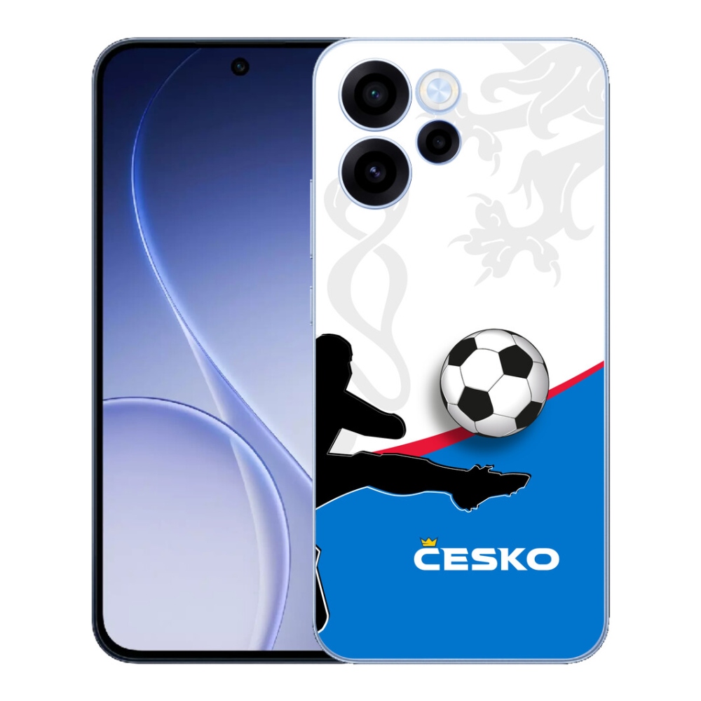 Gelový kryt mmCase na Oppo Reno 15 FS 5G - fotbal Česko 3