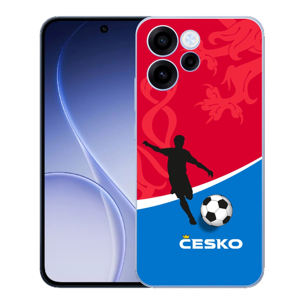 Gelový kryt mmCase na Oppo Reno 15 FS 5G - fotbal Česko