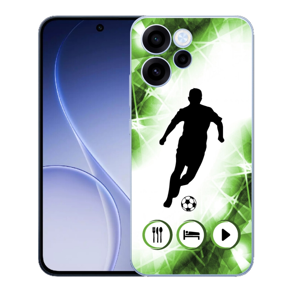 Gelový kryt mmCase na Oppo Reno 15 FS 5G - fotbalista