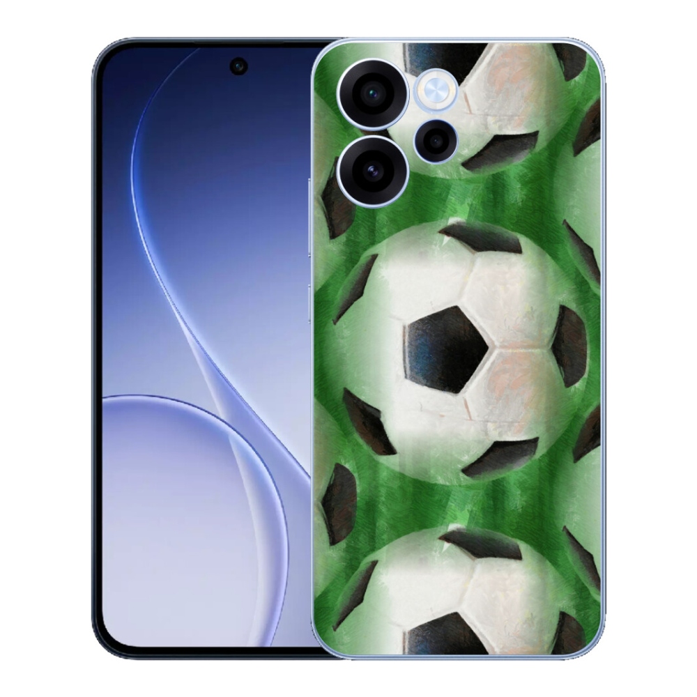 Gelový kryt mmCase na Oppo Reno 15 FS 5G - fotbalový míč