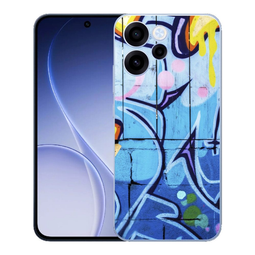 Gelový kryt mmCase na Oppo Reno 15 FS 5G - graffiti