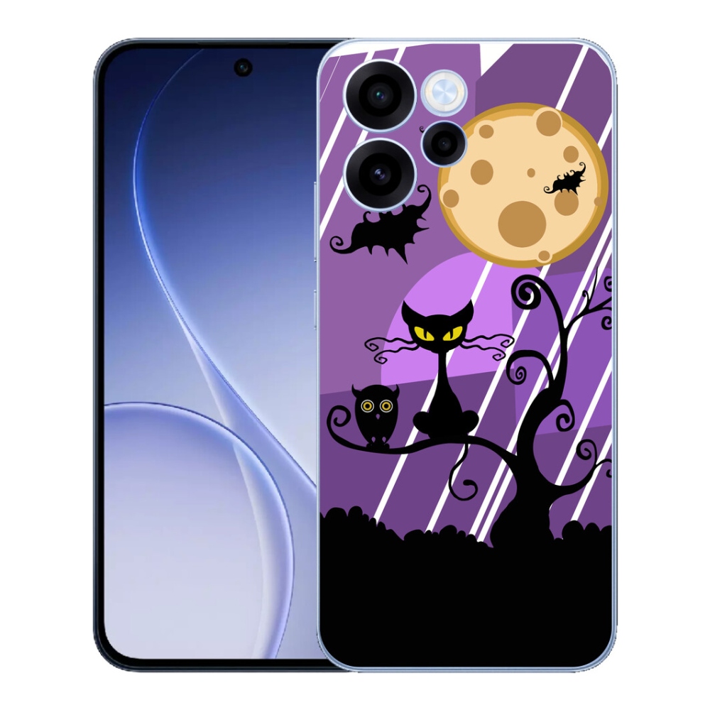 Gelový kryt mmCase na Oppo Reno 15 FS 5G - halloween