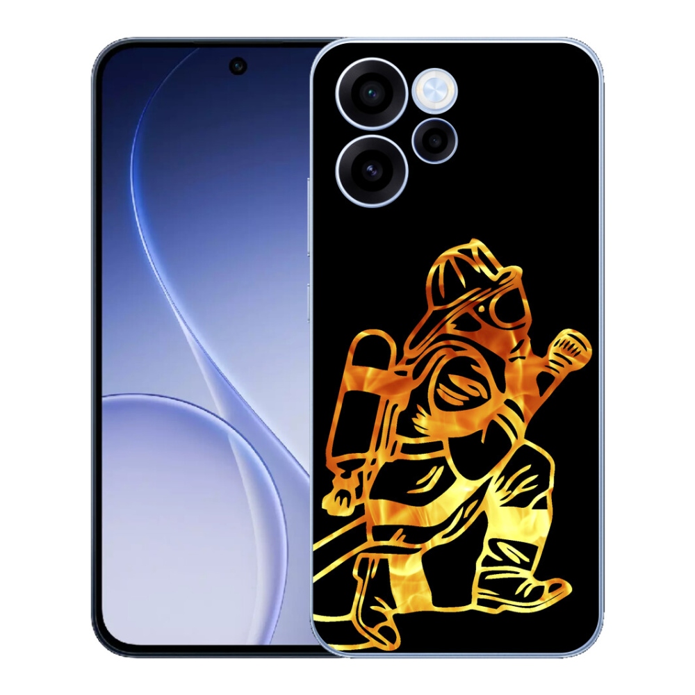 Gelový kryt mmCase na Oppo Reno 15 FS 5G - hasič 1