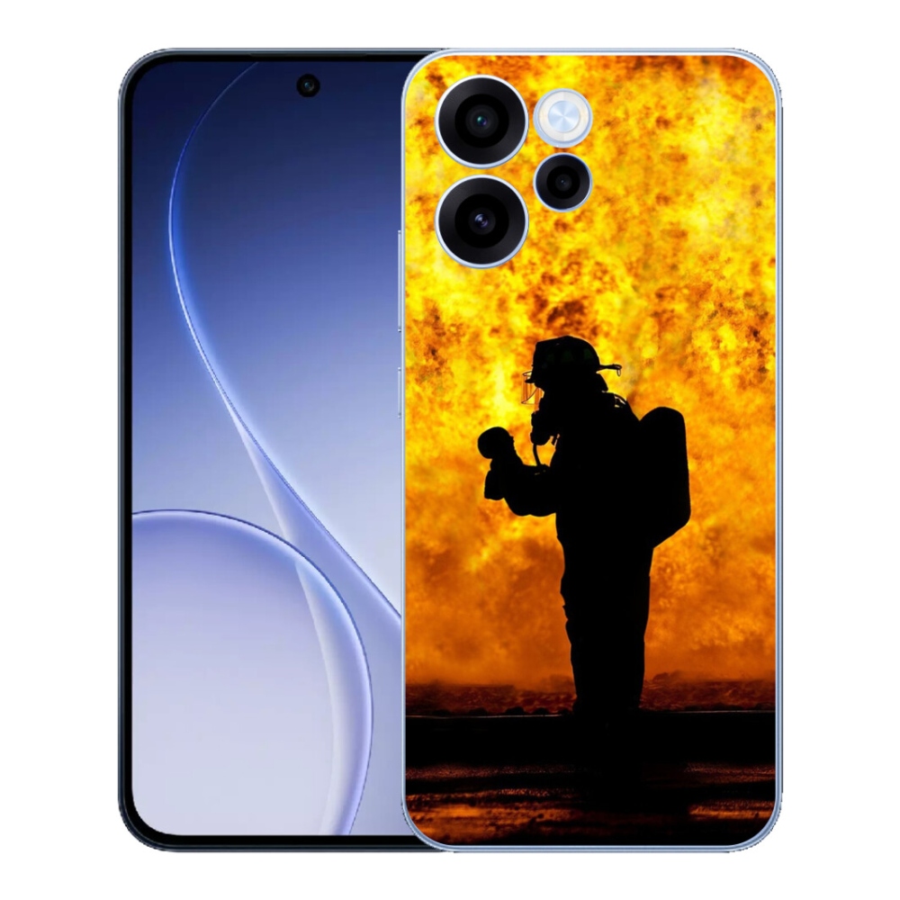 Gelový kryt mmCase na Oppo Reno 15 FS 5G - hasič