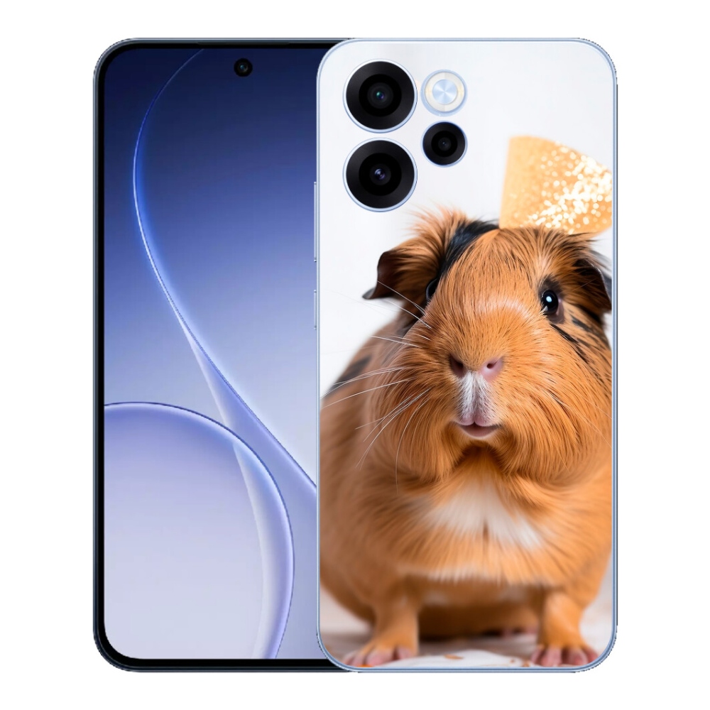 Gelový kryt mmCase na Oppo Reno 15 FS 5G - hnědé morče