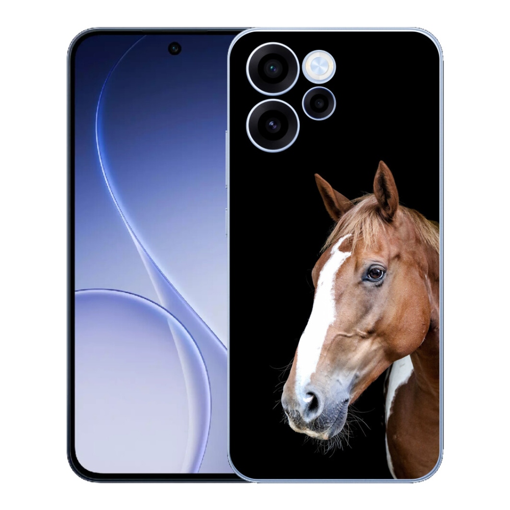 Gelový kryt mmCase na Oppo Reno 15 FS 5G - hnědý kůň 3