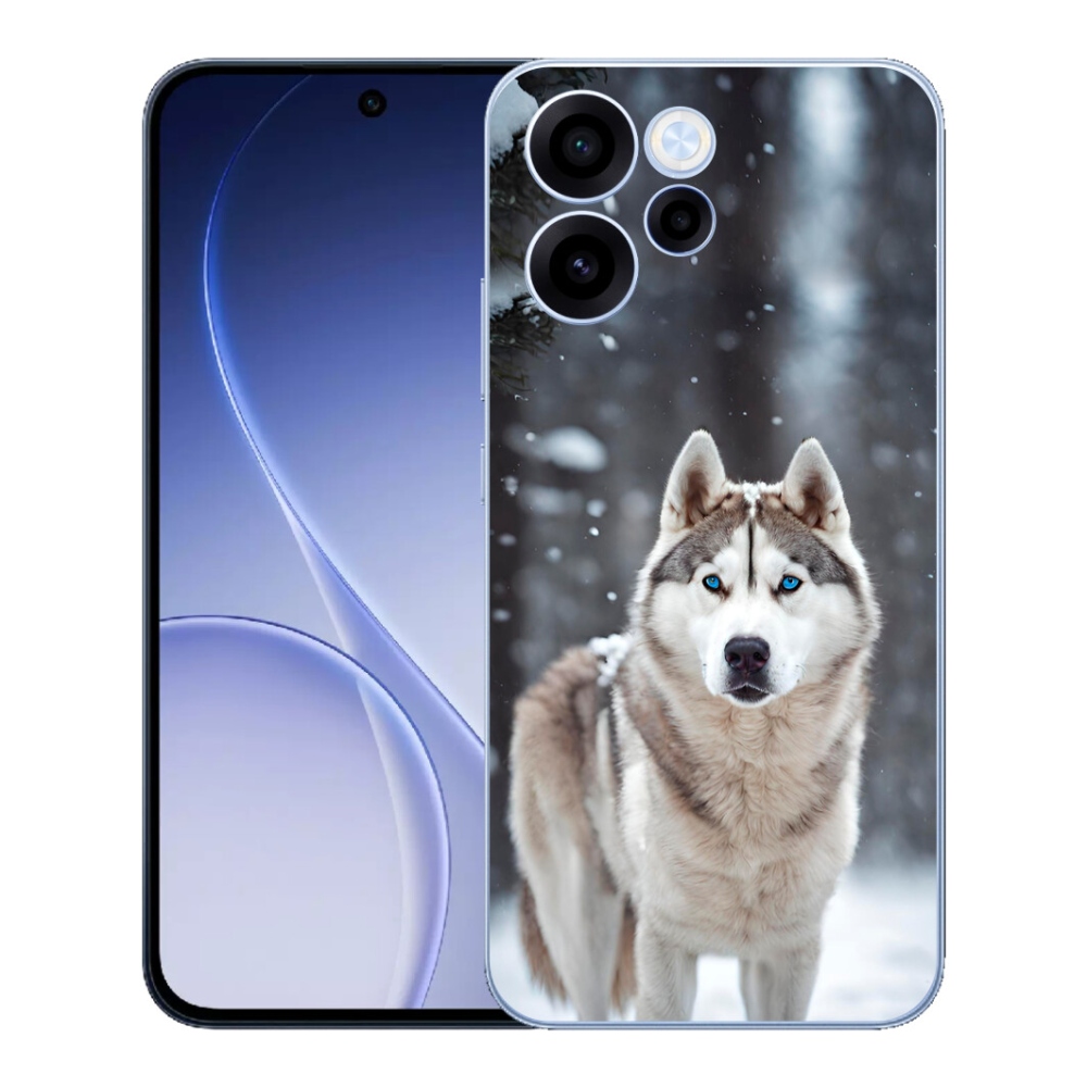 Gelový kryt mmCase na Oppo Reno 15 FS 5G - husky 2