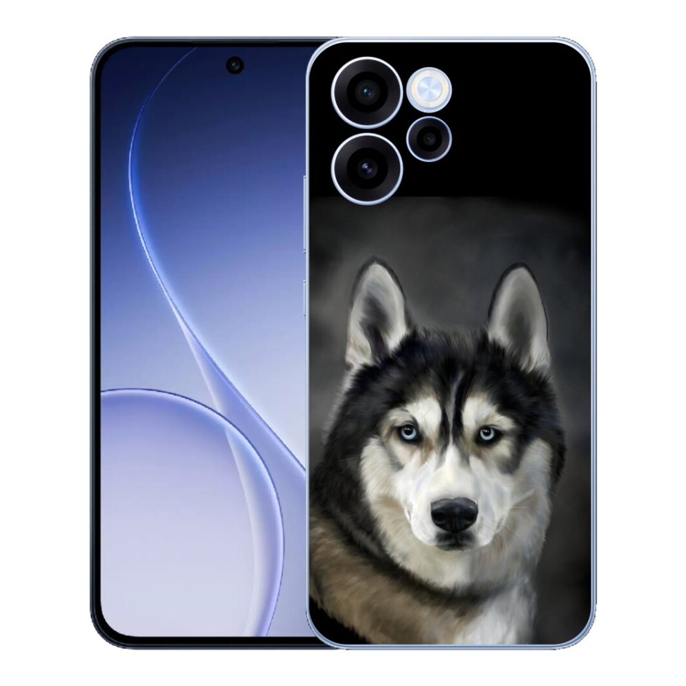 Gelový kryt mmCase na Oppo Reno 15 FS 5G - husky