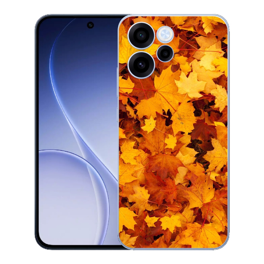 Gelový kryt mmCase na Oppo Reno 15 FS 5G - javorové listy