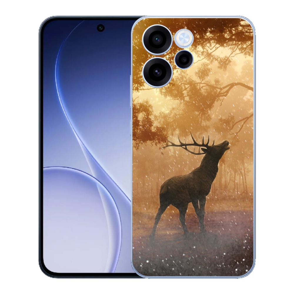 Gelový kryt mmCase na Oppo Reno 15 FS 5G - jelen v říji