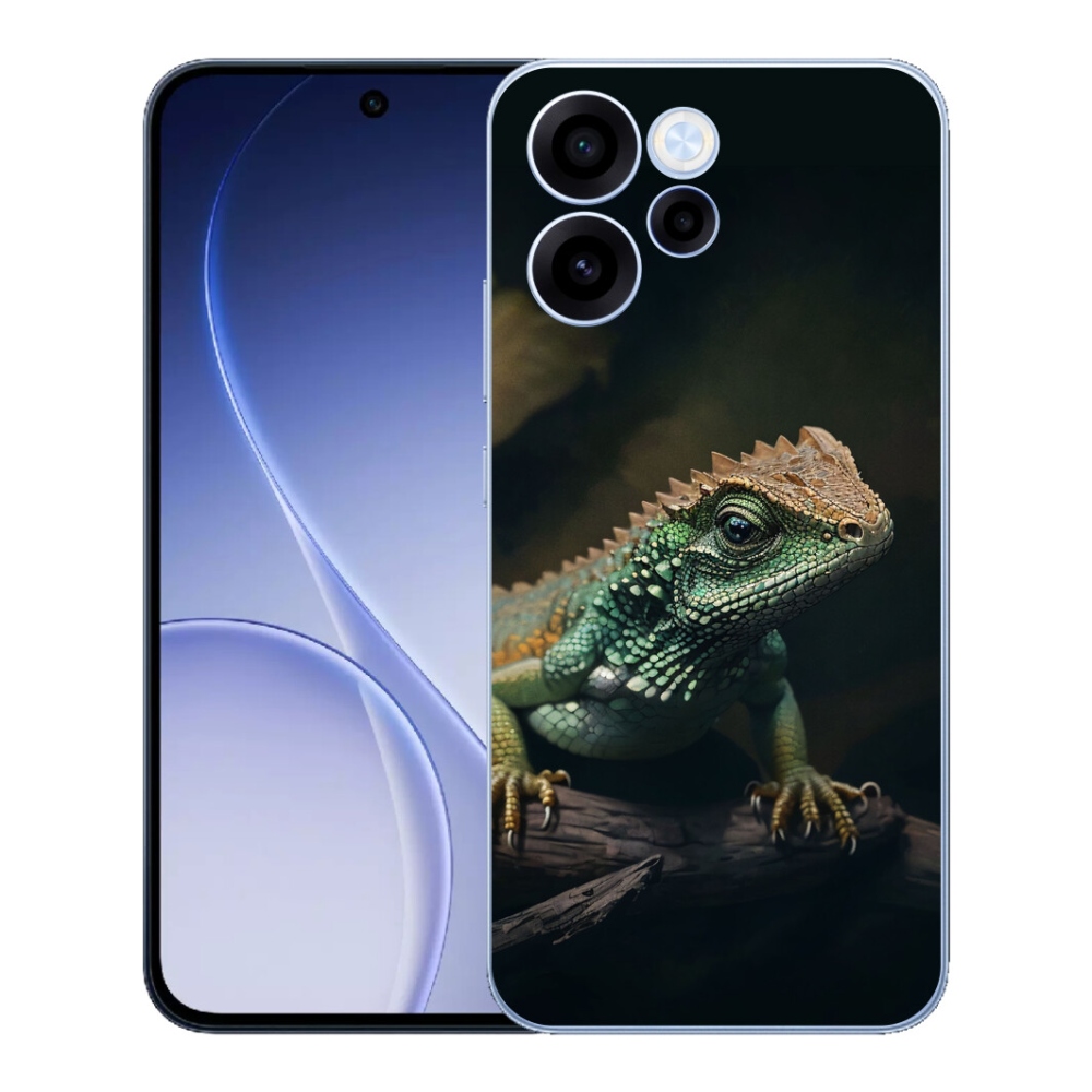 Gelový kryt mmCase na Oppo Reno 15 FS 5G - ještěr