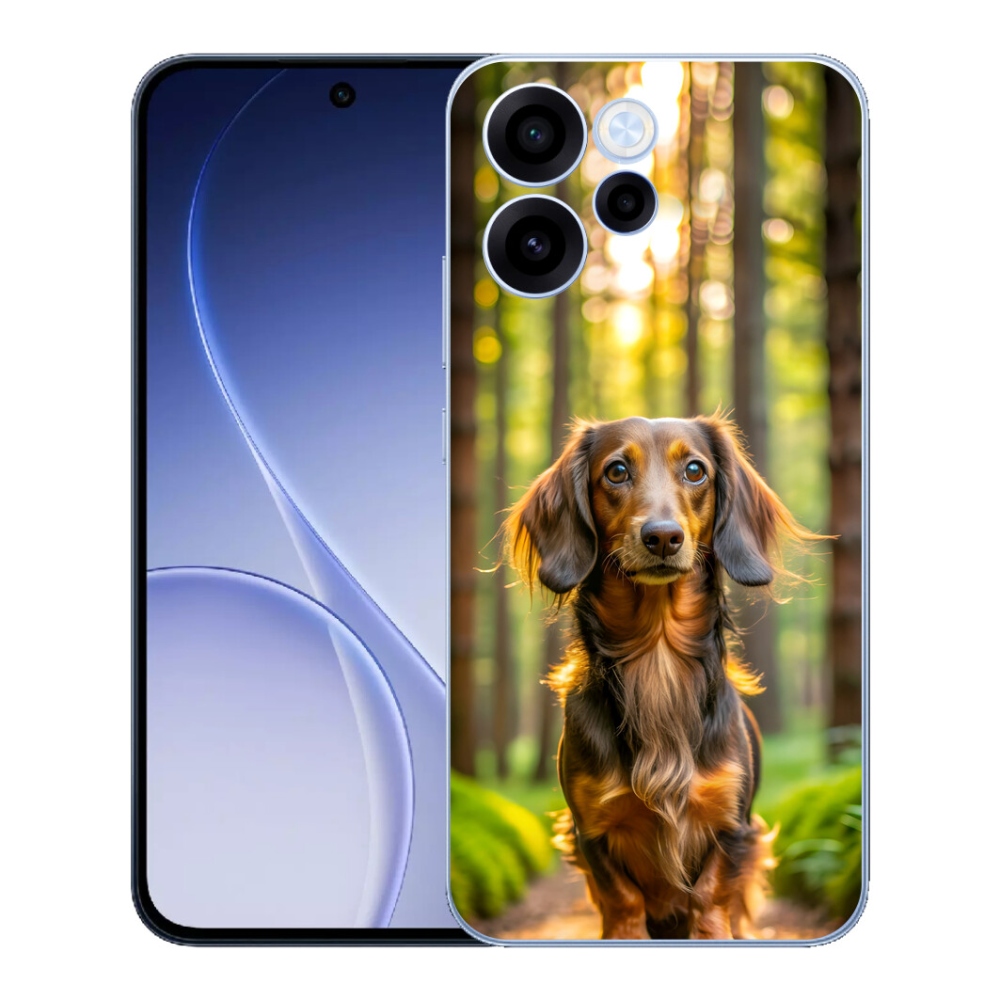 Gelový kryt mmCase na Oppo Reno 15 FS 5G - jezevčík 4