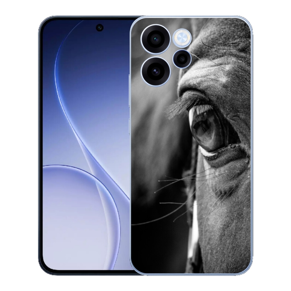 Gelový kryt mmCase na Oppo Reno 15 FS 5G - koňský pohled