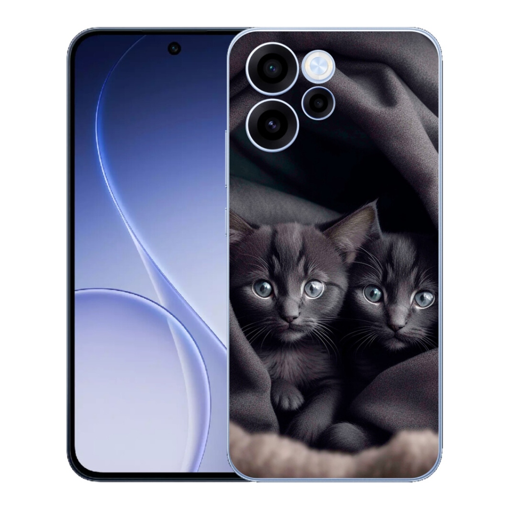 Gelový kryt mmCase na Oppo Reno 15 FS 5G - kočičí duo