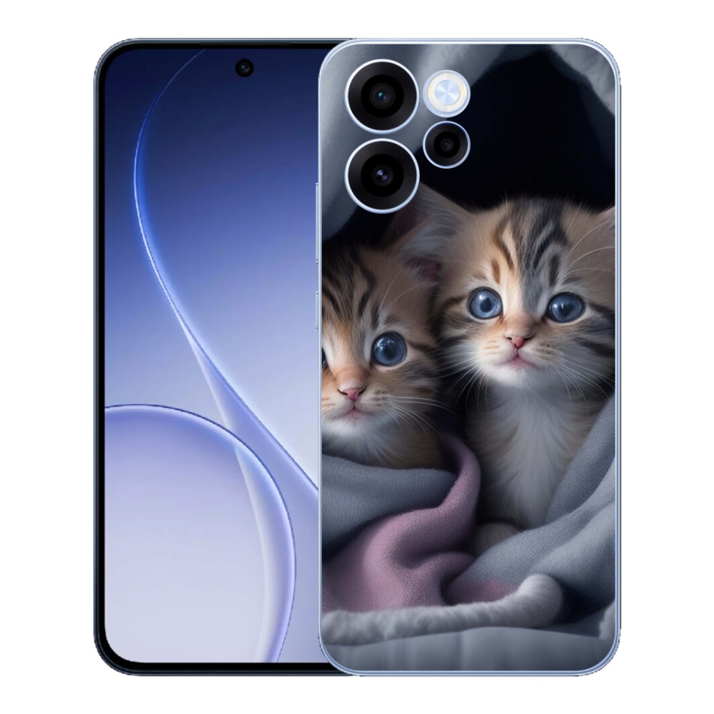 Gelový kryt mmCase na Oppo Reno 15 FS 5G - kočičí duo 2