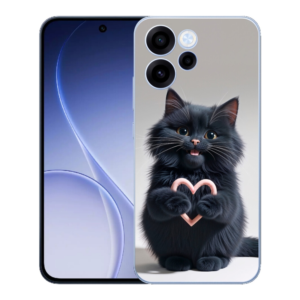 Gelový kryt mmCase na Oppo Reno 15 FS 5G - kočičí láska 3