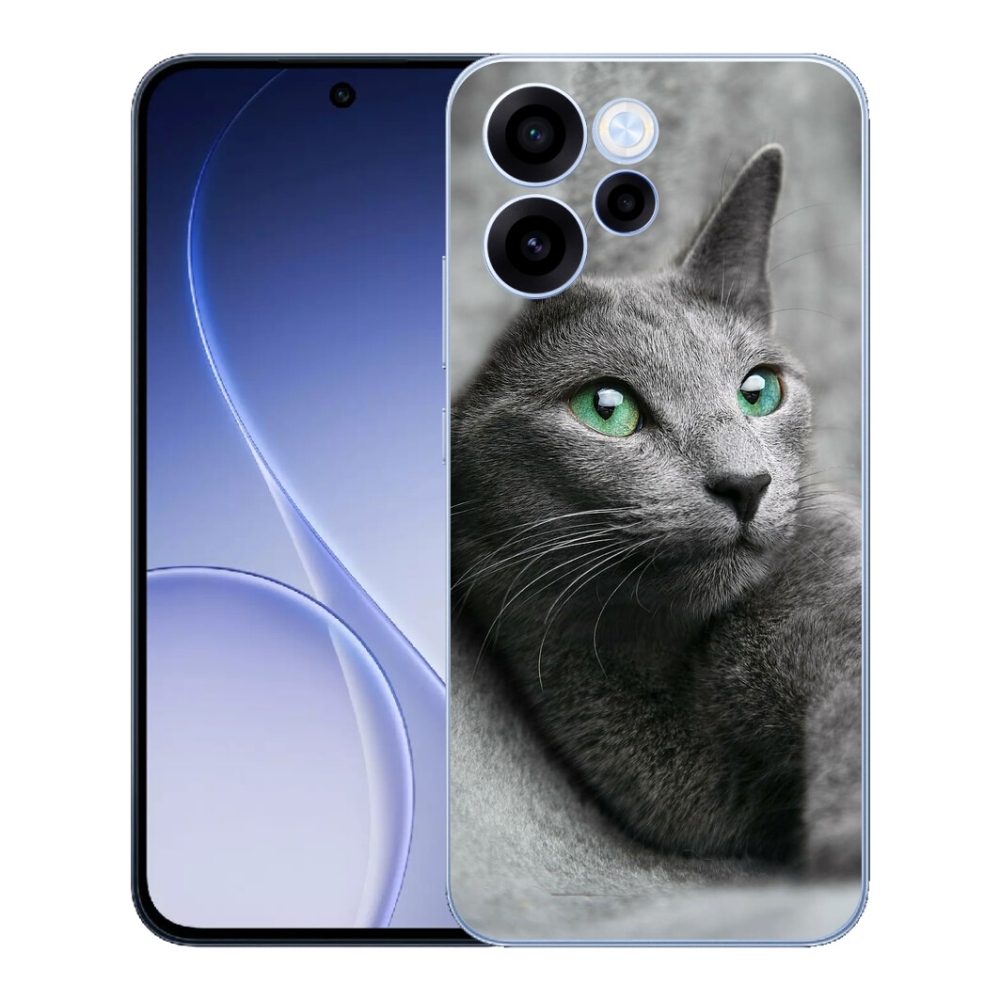 Gelový kryt mmCase na Oppo Reno 15 FS 5G - kočka 2
