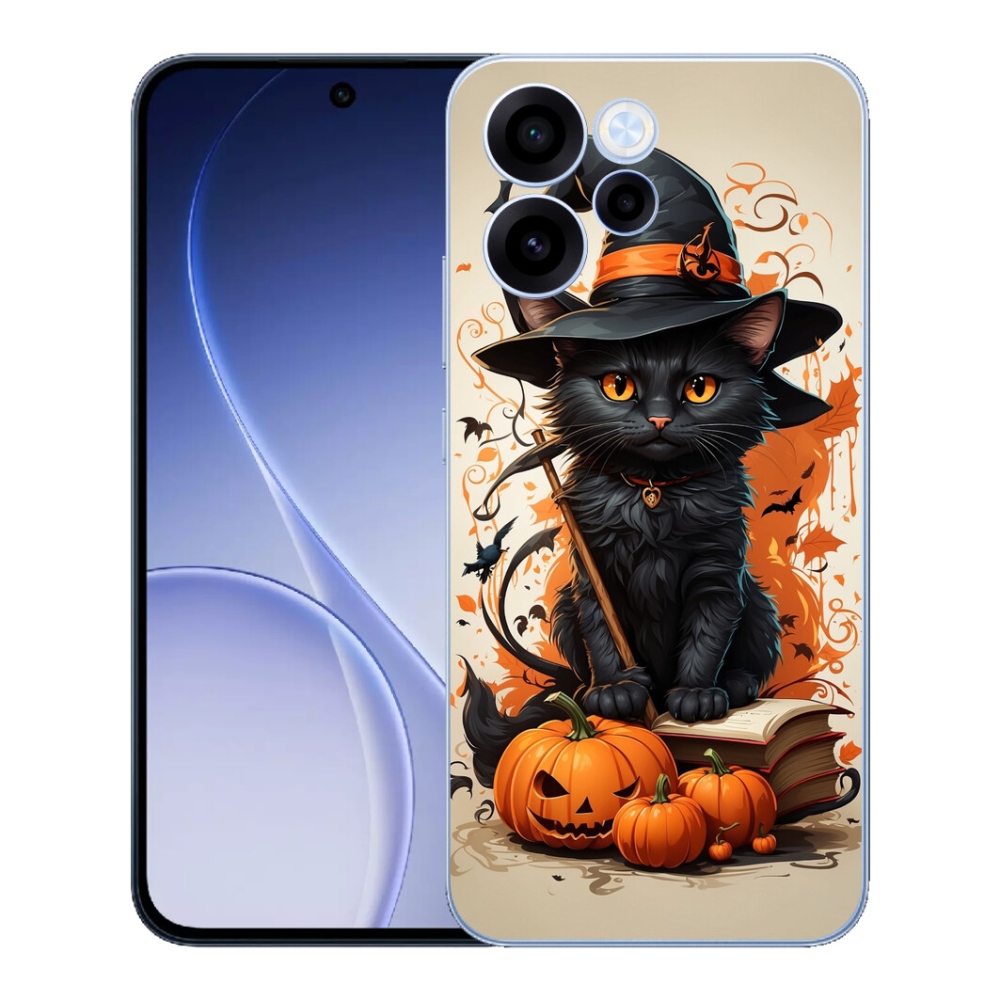 Gelový kryt mmCase na Oppo Reno 15 FS 5G - kocour čaroděj
