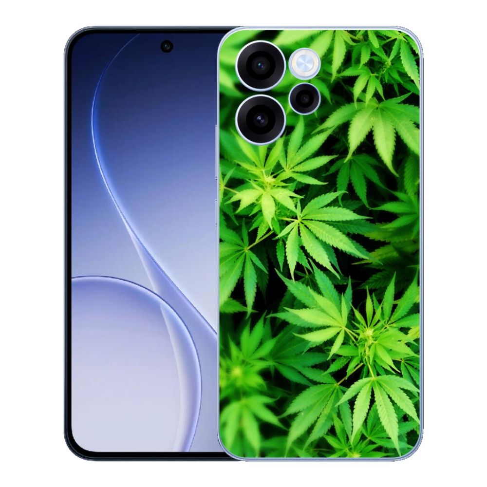 Gelový kryt mmCase na Oppo Reno 15 FS 5G - konopí 3