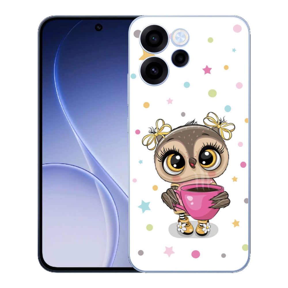 Gelový kryt mmCase na Oppo Reno 15 FS 5G - kreslená sovička