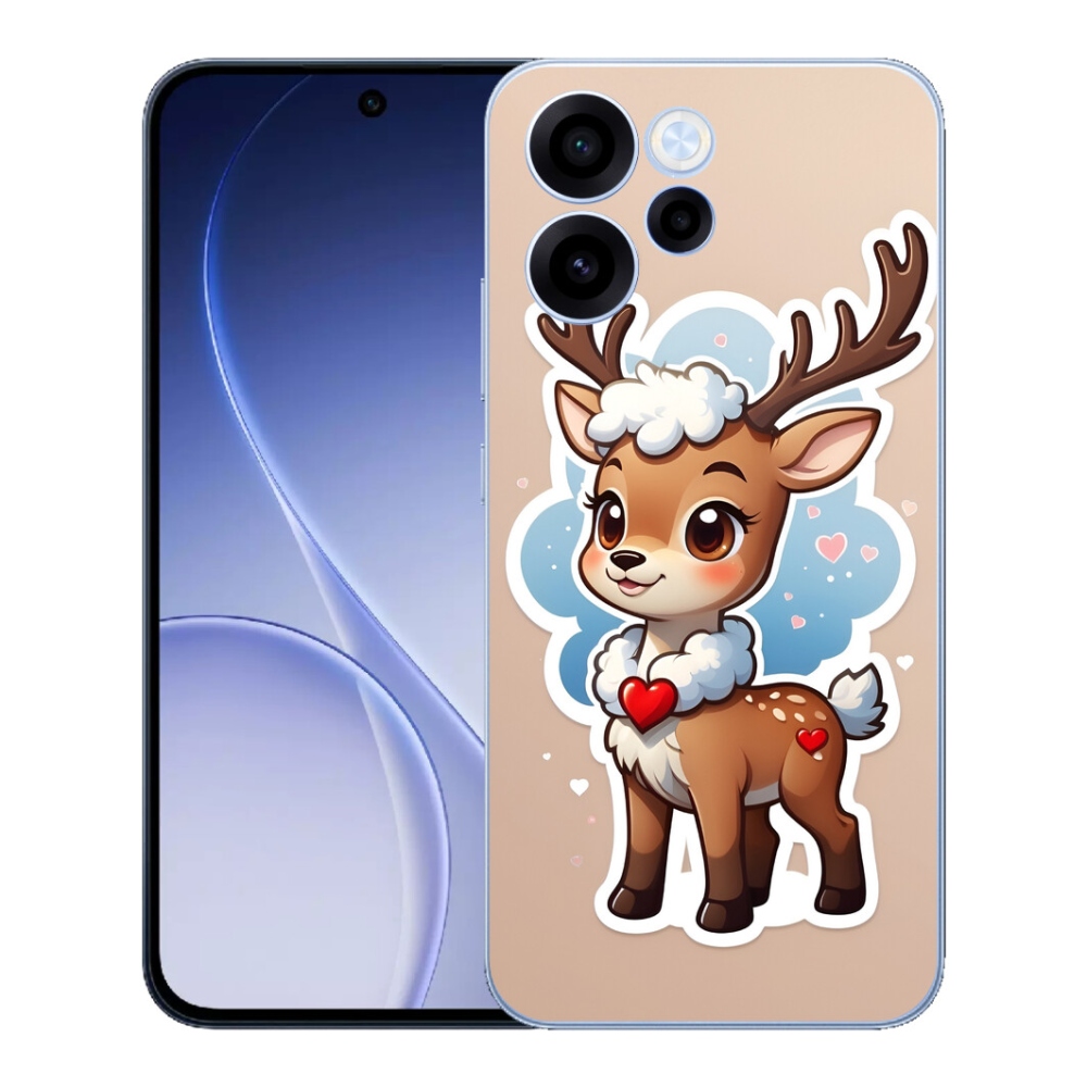 Gelový kryt mmCase na Oppo Reno 15 FS 5G - kreslený sob