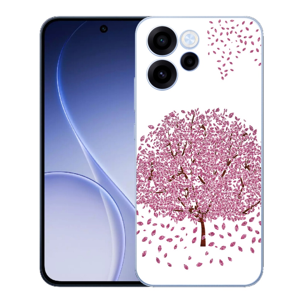 Gelový kryt mmCase na Oppo Reno 15 FS 5G - kreslený strom s listy