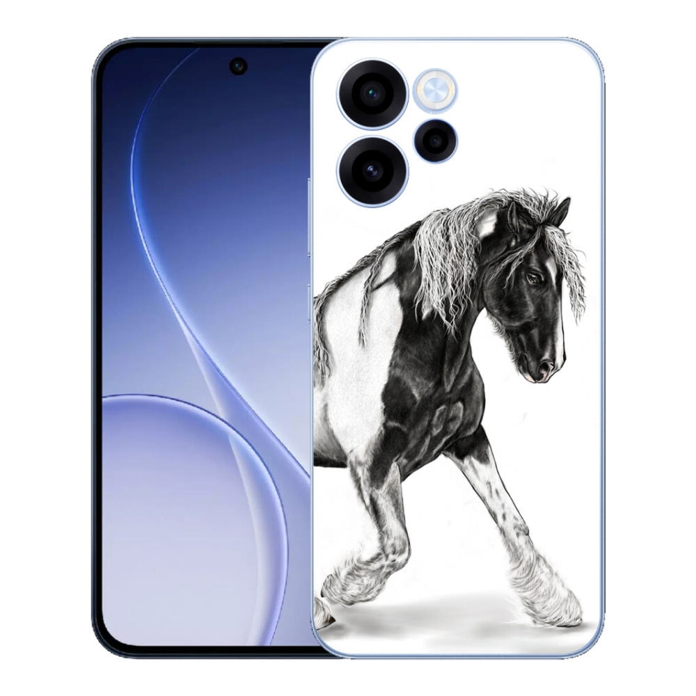 Gelový kryt mmCase na Oppo Reno 15 FS 5G - kůň