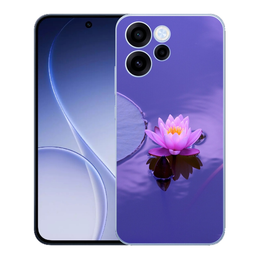 Gelový kryt mmCase na Oppo Reno 15 FS 5G - květ na hladině