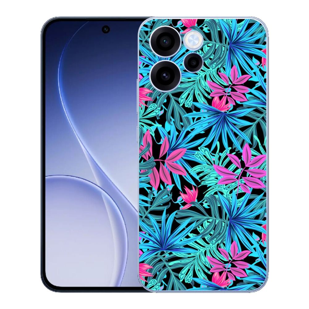 Gelový kryt mmCase na Oppo Reno 15 FS 5G - květiny 3