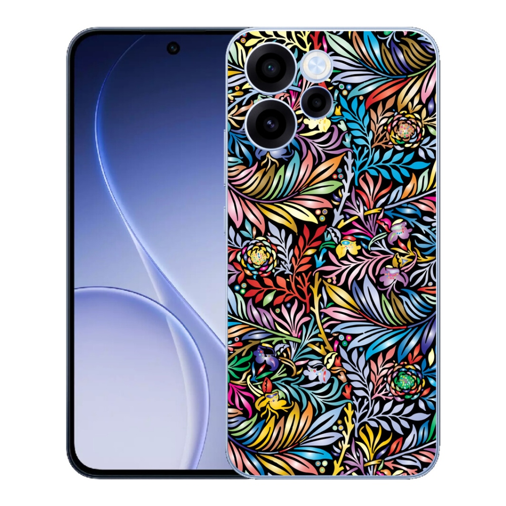 Gelový kryt mmCase na Oppo Reno 15 FS 5G - květiny 5