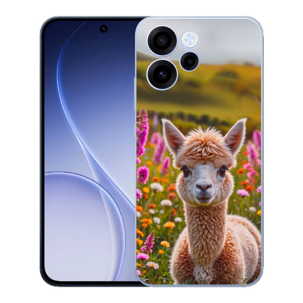 Gelový kryt mmCase na Oppo Reno 15 FS 5G - lama na louce