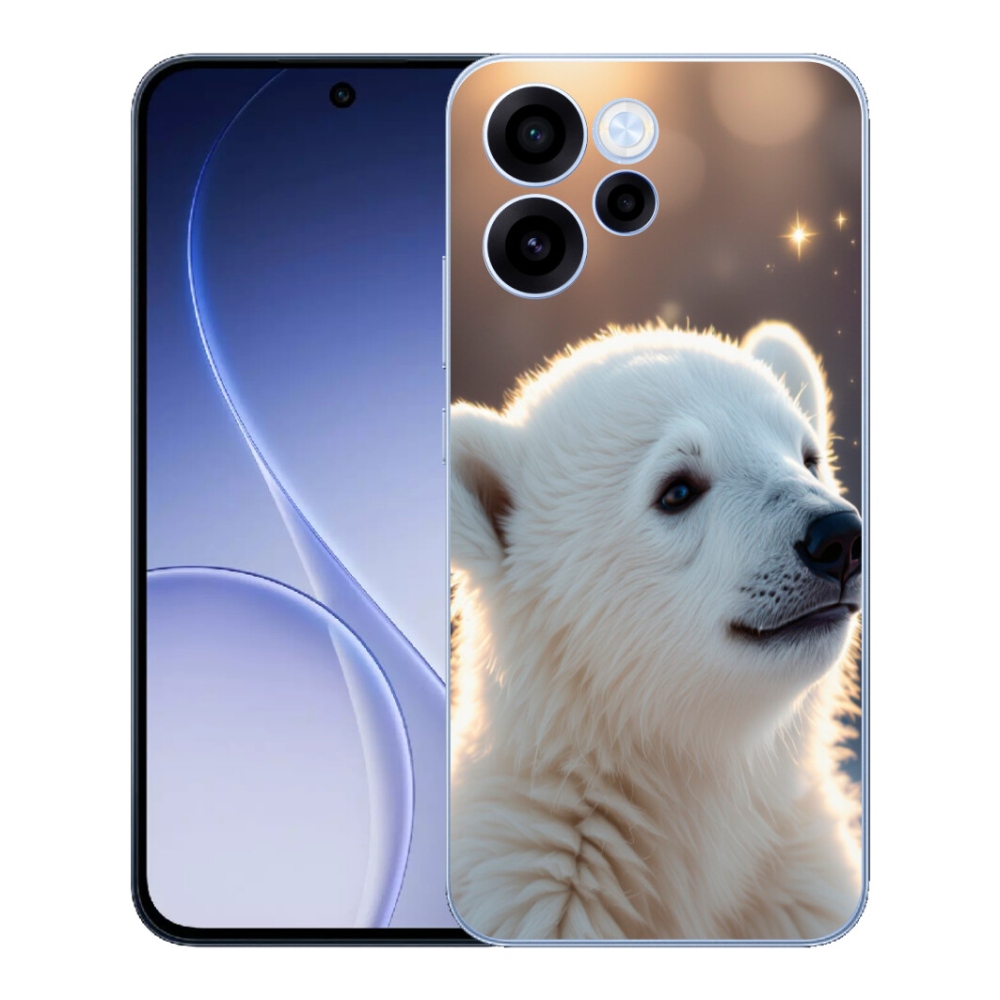 Gelový kryt mmCase na Oppo Reno 15 FS 5G - lední medvěd