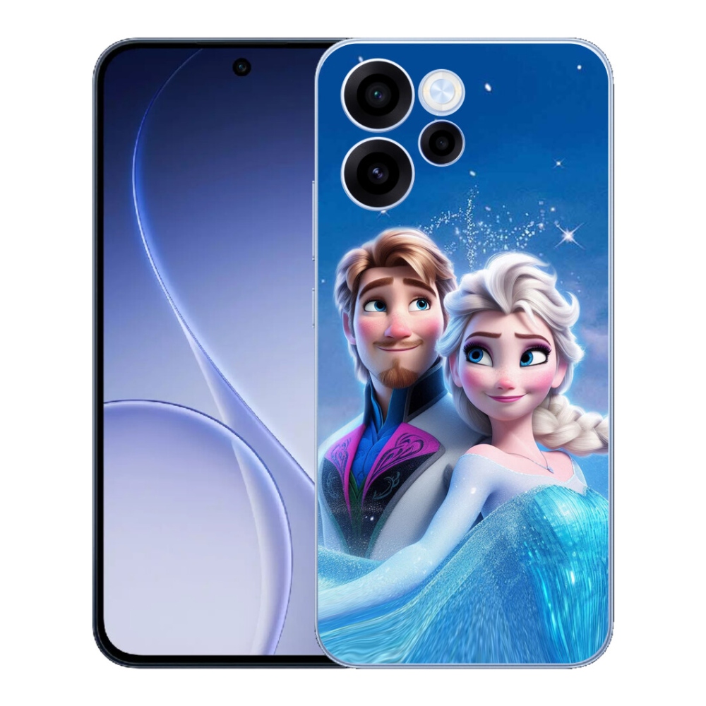 Gelový kryt mmCase na Oppo Reno 15 FS 5G - ledové království 1