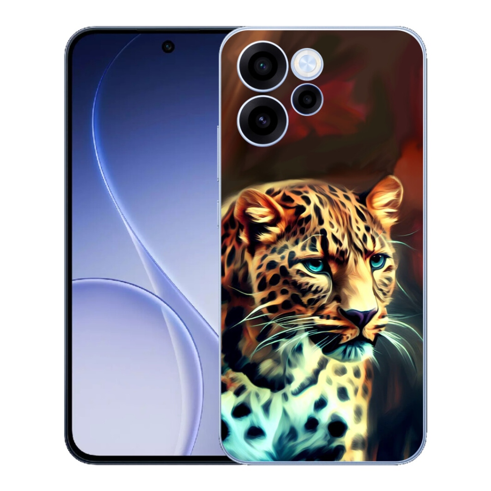Gelový kryt mmCase na Oppo Reno 15 FS 5G - leopard