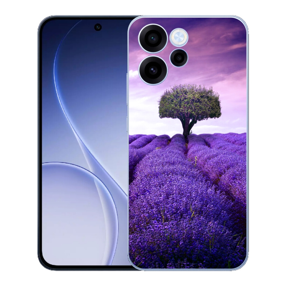 Gelový kryt mmCase na Oppo Reno 15 FS 5G - levandulová louka