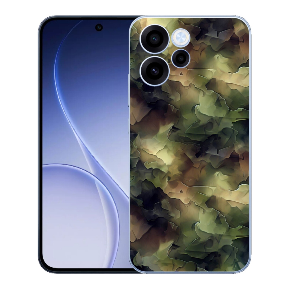 Gelový kryt mmCase na Oppo Reno 15 FS 5G - maskáčový vzor 10