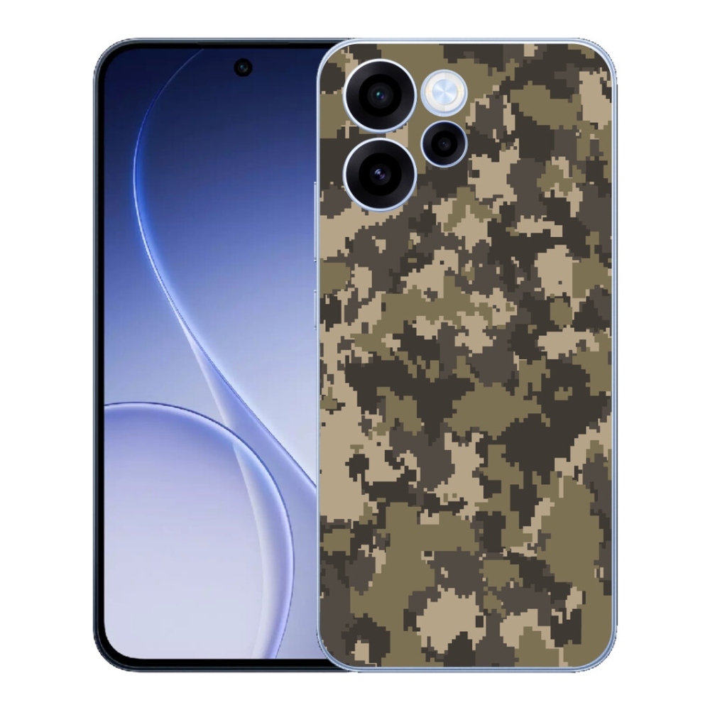 Gelový kryt mmCase na Oppo Reno 15 FS 5G - maskáčový vzor 12