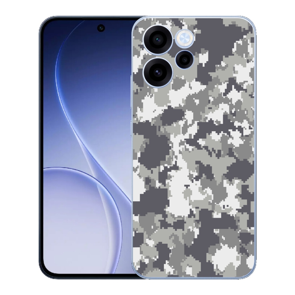 Gelový kryt mmCase na Oppo Reno 15 FS 5G - maskáčový vzor 2