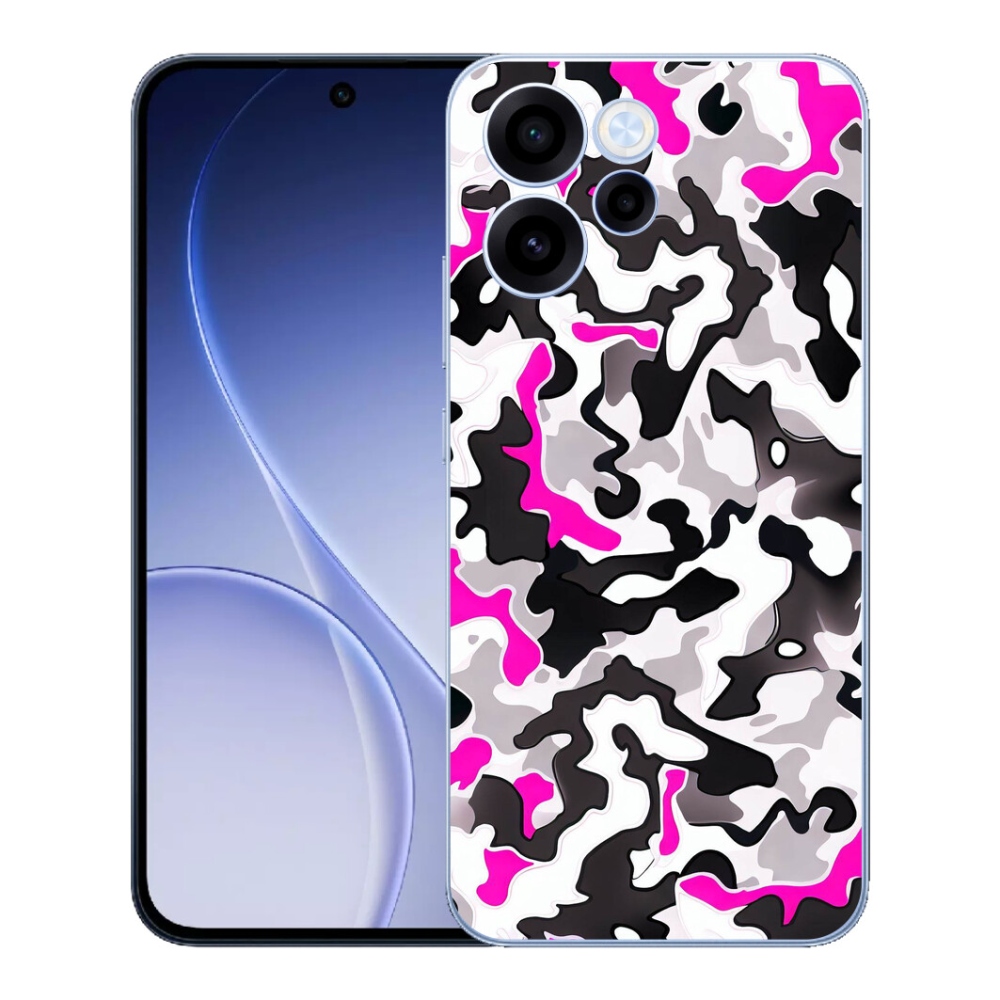 Gelový kryt mmCase na Oppo Reno 15 FS 5G - maskáčový vzor 5