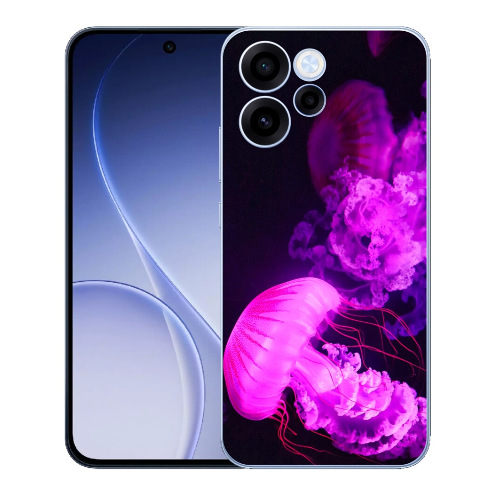 Gelový kryt mmCase na Oppo Reno 15 FS 5G - medúza 1