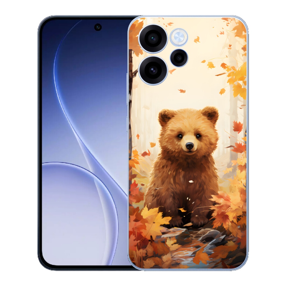 Gelový kryt mmCase na Oppo Reno 15 FS 5G - medvěd v lese