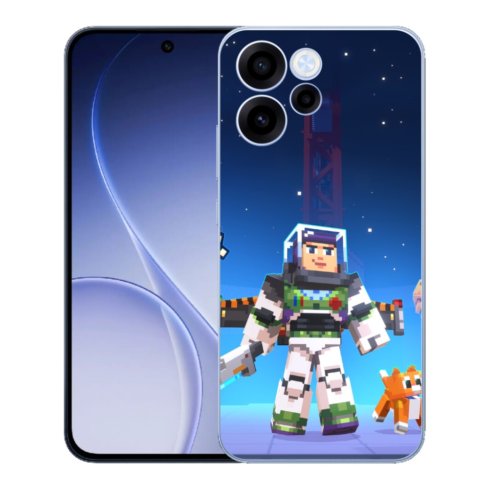 Gelový kryt mmCase na Oppo Reno 15 FS 5G - minecraft 2