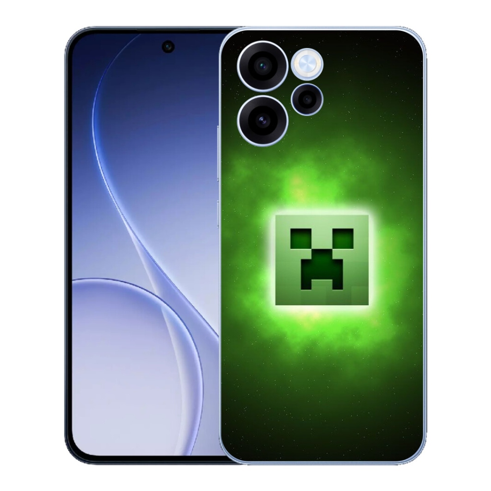 Gelový kryt mmCase na Oppo Reno 15 FS 5G - minecraft