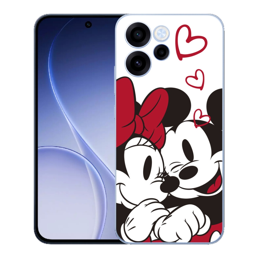 Gelový kryt mmCase na Oppo Reno 15 FS 5G - minnie a mickey
