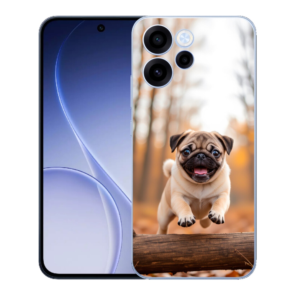 Gelový kryt mmCase na Oppo Reno 15 FS 5G - mops 2