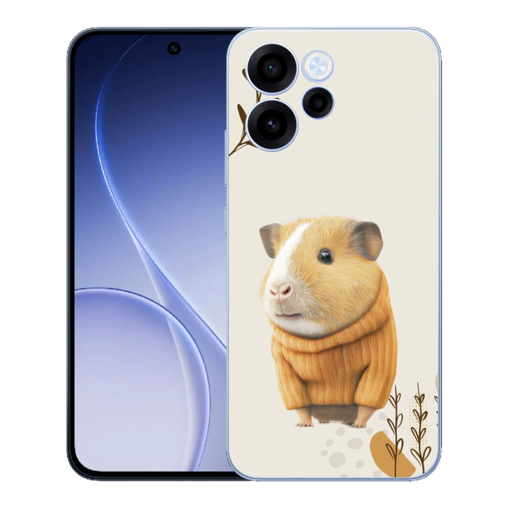 Gelový kryt mmCase na Oppo Reno 15 FS 5G - morče ve svetru