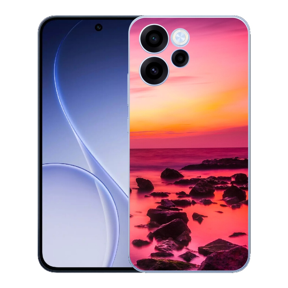 Gelový kryt mmCase na Oppo Reno 15 FS 5G - moře a záře