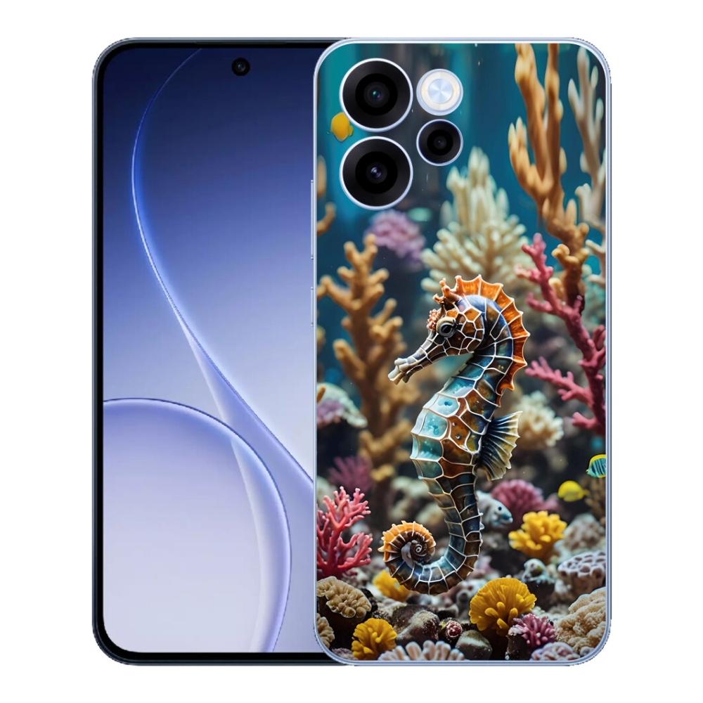 Gelový kryt mmCase na Oppo Reno 15 FS 5G - mořský koník 2