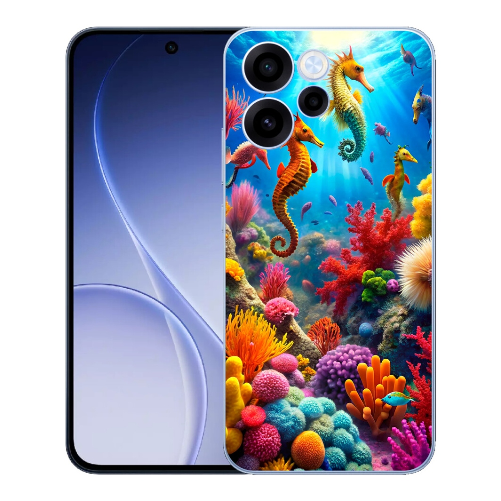 Gelový kryt mmCase na Oppo Reno 15 FS 5G - mořský svět 3