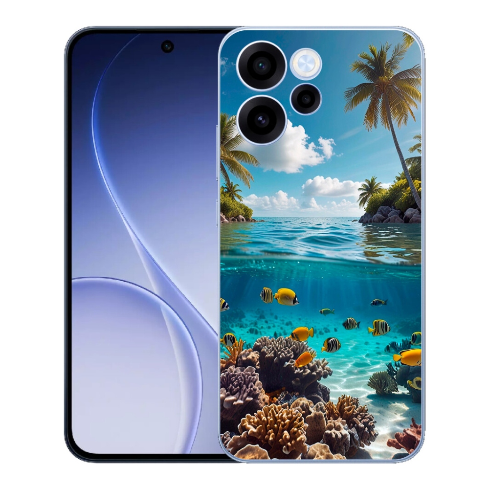 Gelový kryt mmCase na Oppo Reno 15 FS 5G - mořský svět 4